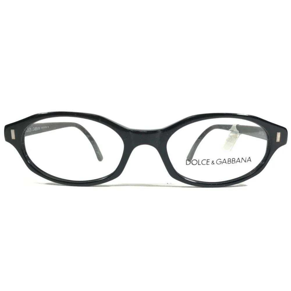 Dolce & Gabbana Petite Eyeglasses Frames DG 521 B5 Shiny Black Round 47-17-140